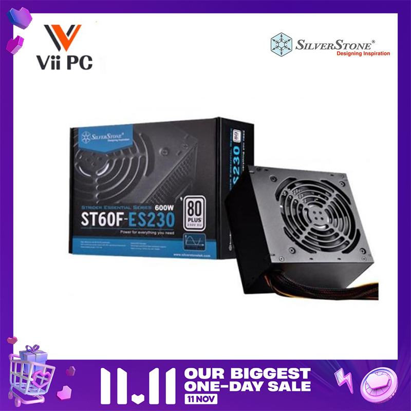 SilverStone Essential Series 600W SST-ST60F-ES230 80Plus ATX Power Supply