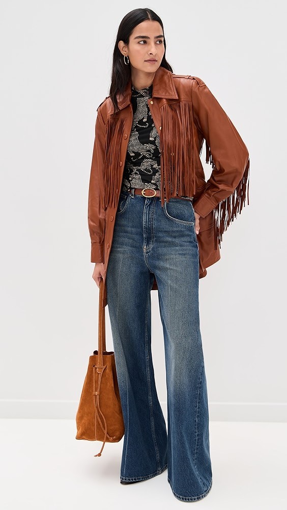 Striped Tigers Black Tulle Blouse